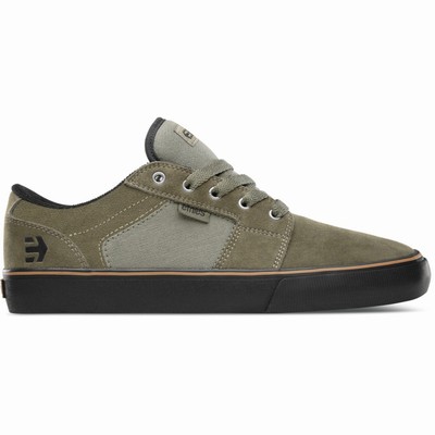 Tenis Etnies BARGE LS Negros/Verde Oliva Para Hombre MX530-POJ